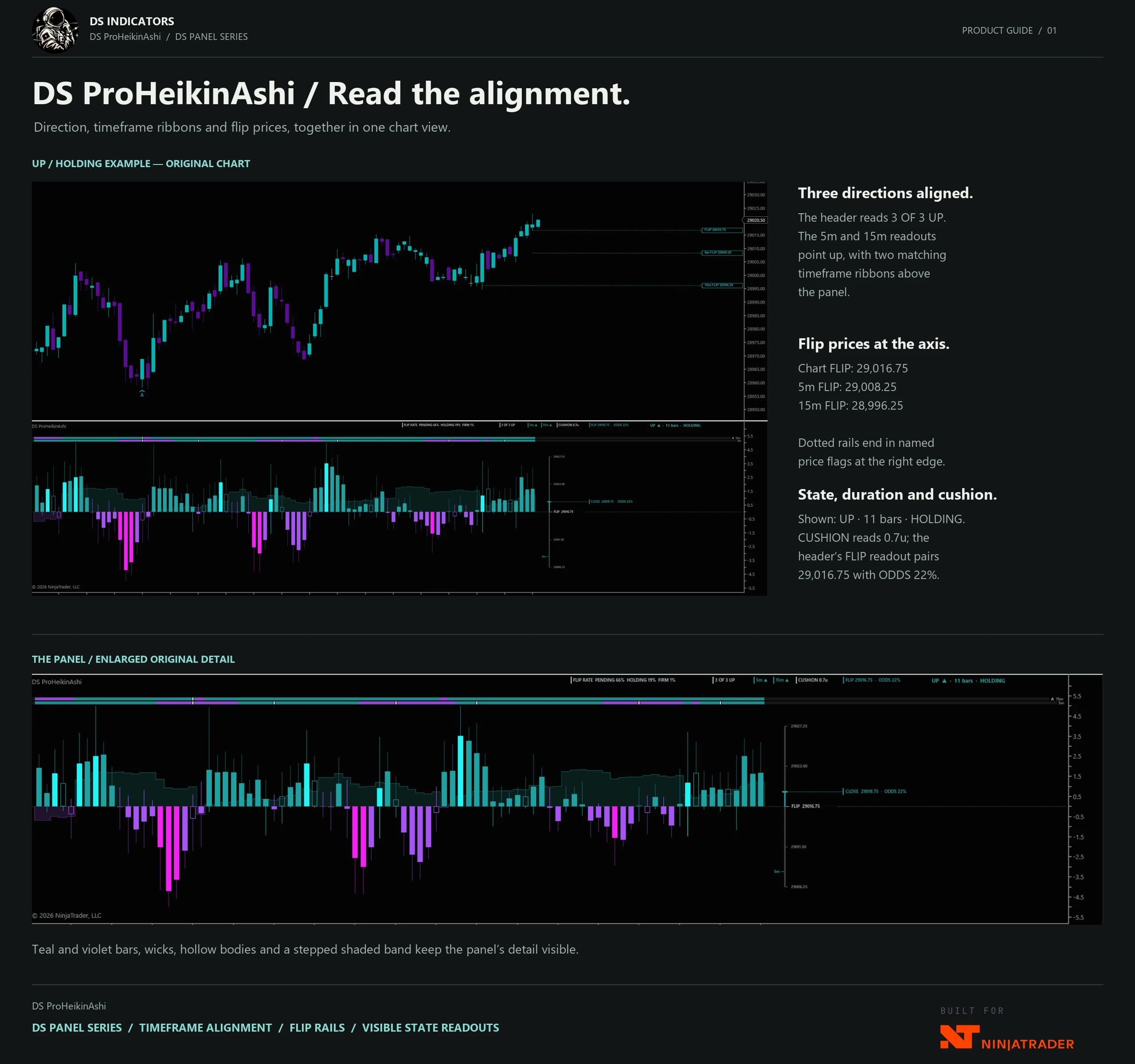 DS ProHeikinAshi product guide — Read the alignment.