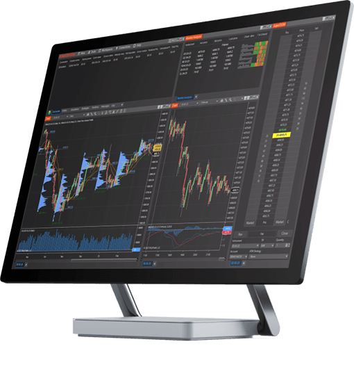 The NinjaTrader platform on a desktop
