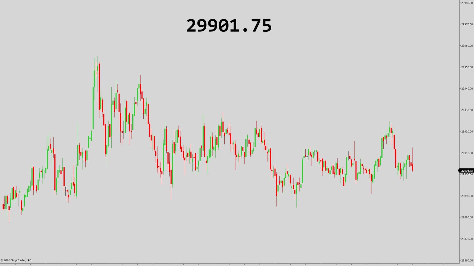 DS Chart Price on a NinjaTrader 8 chart